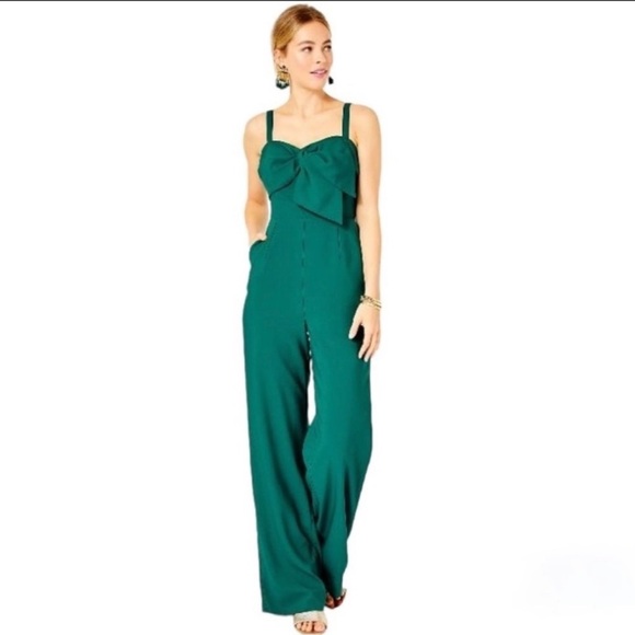 Lilly Pulitzer Hosta Green Kavia Jumpsuit 10